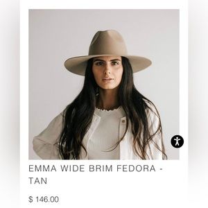 GIGI PIP Emma stiff wide brim fedora